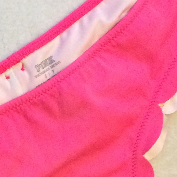 Victoria’s Secret scalloped hot pink bikini bottom - Picture 4 of 9